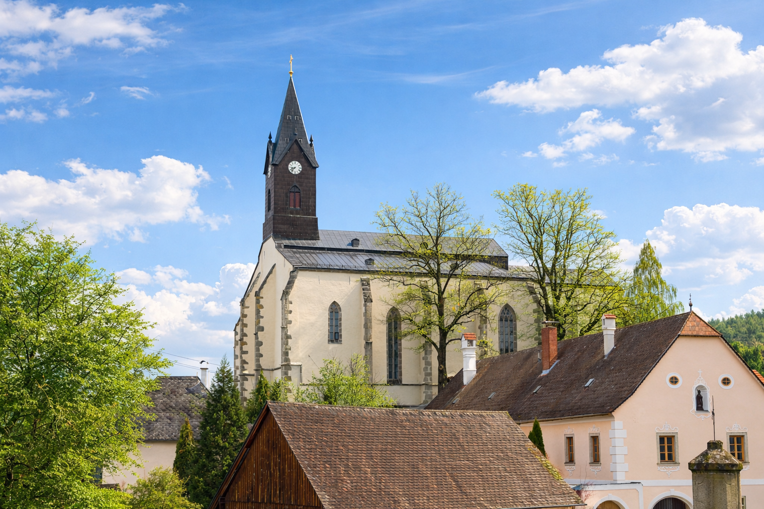 Die Wallfahrtskirche von St. Wolfgang, nahe Weitra.